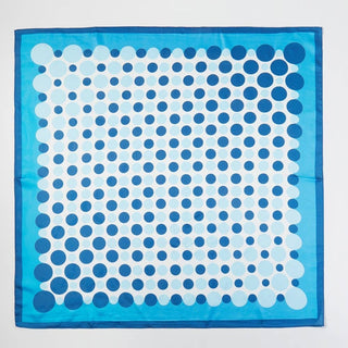 Multi Color Polka Dot Print Square Bandana Scarf