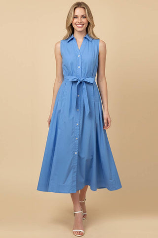 Mocha Latte Belted Dress