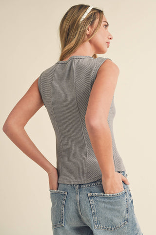Adelle Sweetheart Neck Tank
