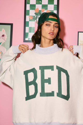 GYM & BED Reversible Mockneck Sweatshirt