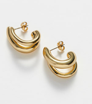Flow- Double Hoop Earring- Steel Waterproof