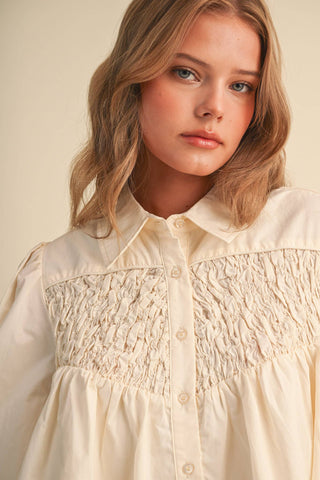 Diamond Ruched Top