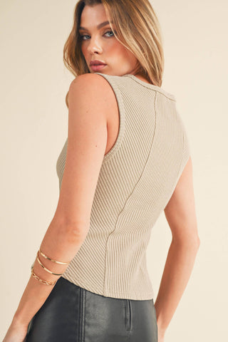 Adelle Sweetheart Neck Tank
