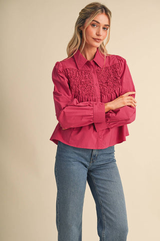 Diamond Ruched Top
