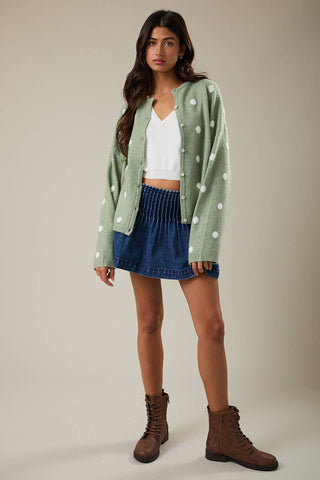 Sage with Envy Cardigan