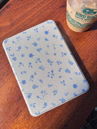 Blue Flower Garden Kindle Case with Clear Back