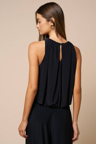 Bubble Hem Sleeveless Top