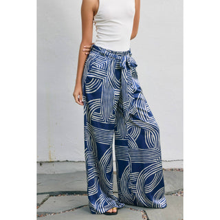 Monochrome Motion Looped Belt Pants
