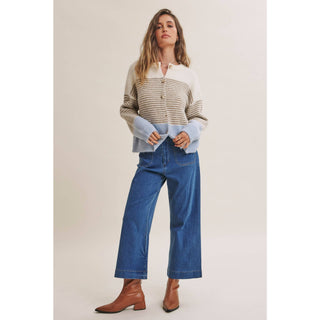 MORNING CHAI COLORBLOCK CARDIGAN
