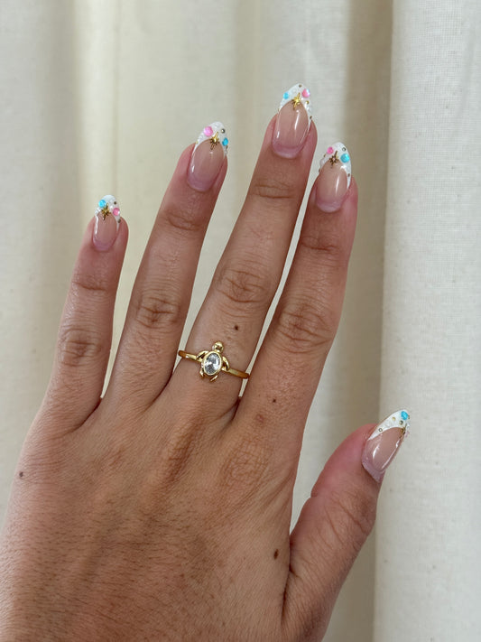 CZ Turtle Ring