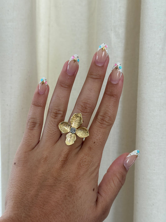 Chunky Flower Ring