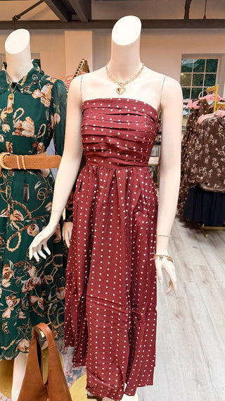 Karlena Strapless Ruched Dress
