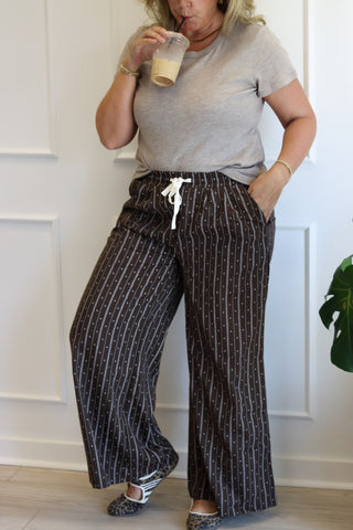 EVERYDAY POLKA DOT PINSTRIPE PANTS