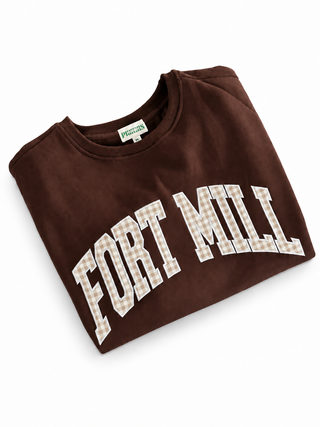 Fort Mill Gingham Appliqué Sweatshirt