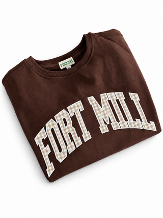 Fort Mill Gingham Appliqué Sweatshirt