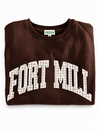 Fort Mill Gingham Appliqué Sweatshirt