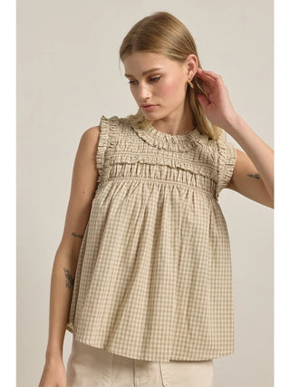 Afternoon in Gingham Top