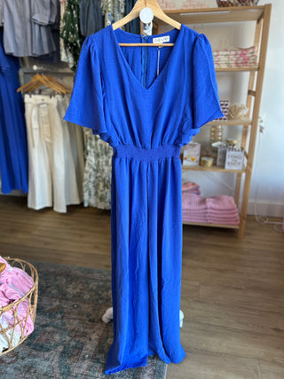 Greek Isle Cobalt Jumpsuit
