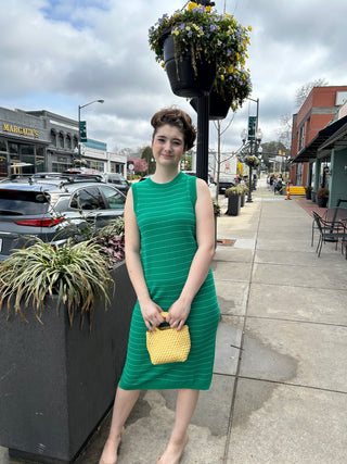Deep Tide Knit Midi