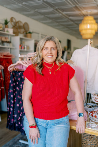 Forever Yours Knit Sweater RED