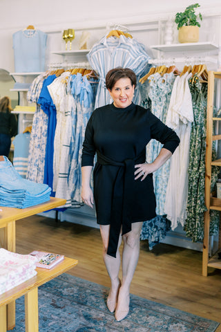 Creme Lounge McKinley Belted Dress