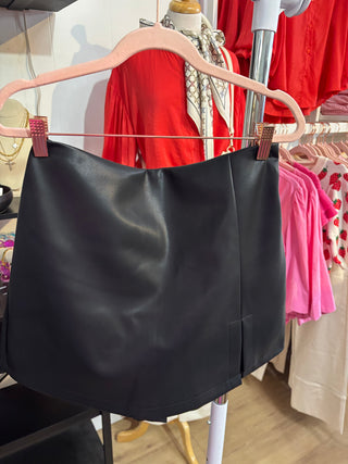 Vegas Leather Skort