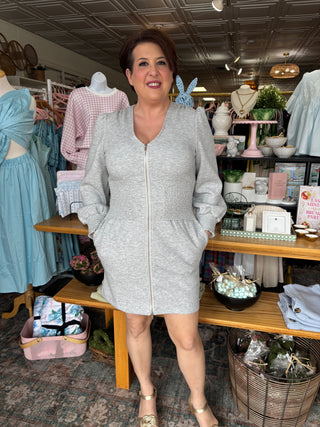 Creme Lounge Valley Zip Dress