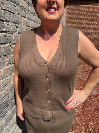 Artesia Olive Vest