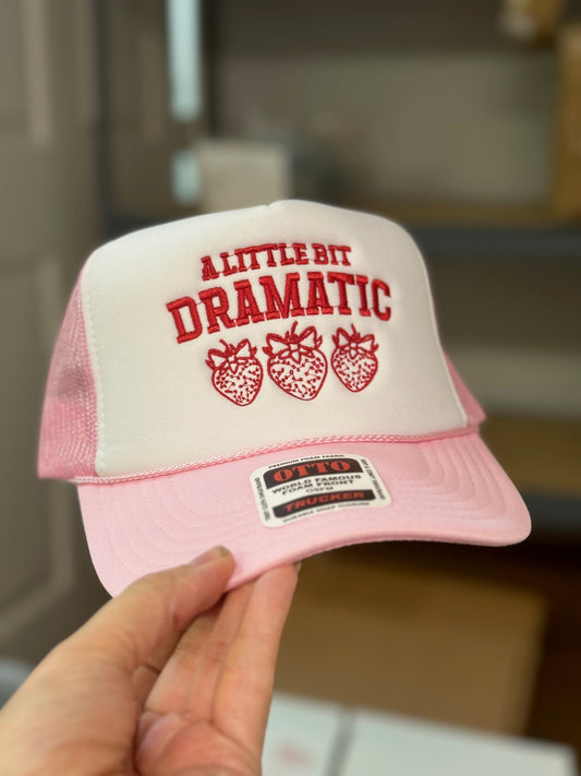 A little bit dramatic embroidered hat