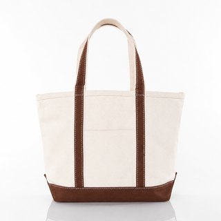 Custom Embroidered Canvas Tote Bag-Medium Size