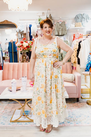 The Blossom Lace Midi