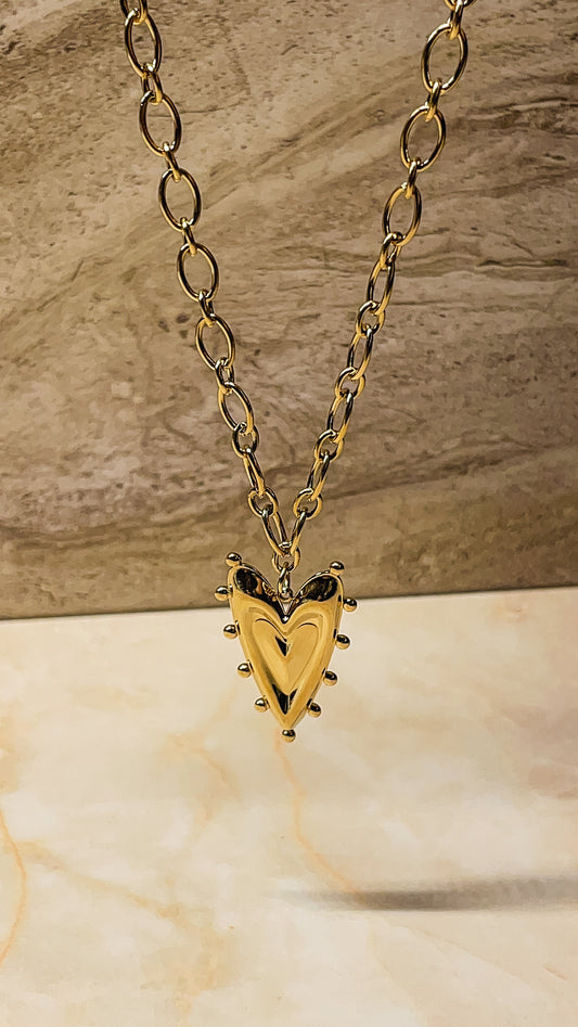 Puffy Heart Necklace