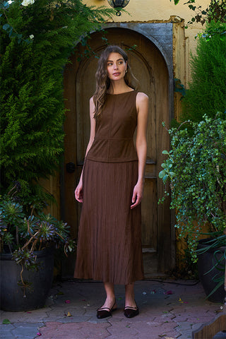 Mountain Charm Mixed Media Dress