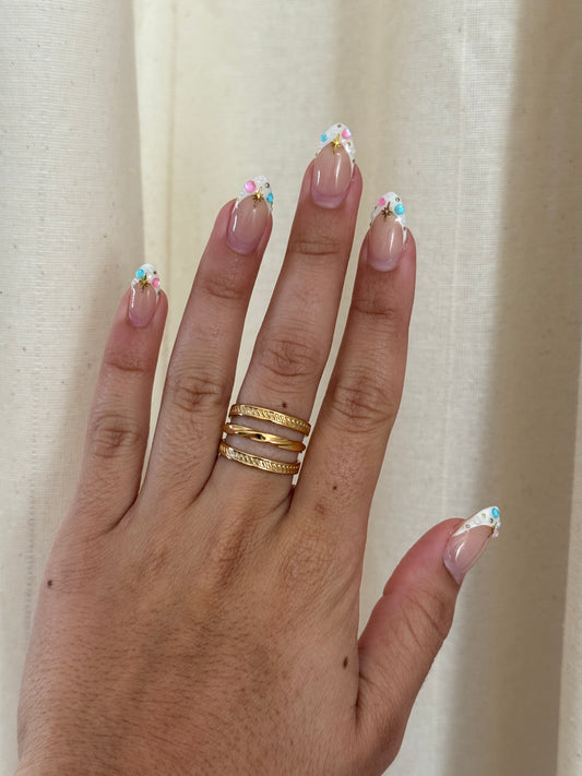 Texture & Twist Triple Band Ring