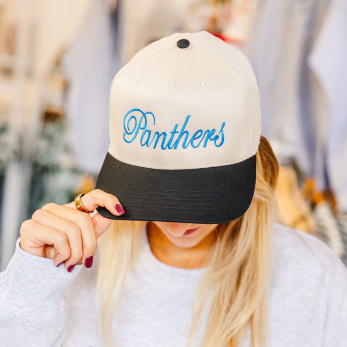 Charlotte Embroidered Trucker Hat