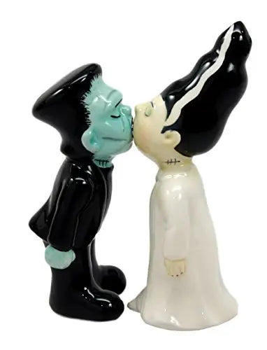 8777 Frankenstein & Bride Halloween Salt & Peper Shaker Set