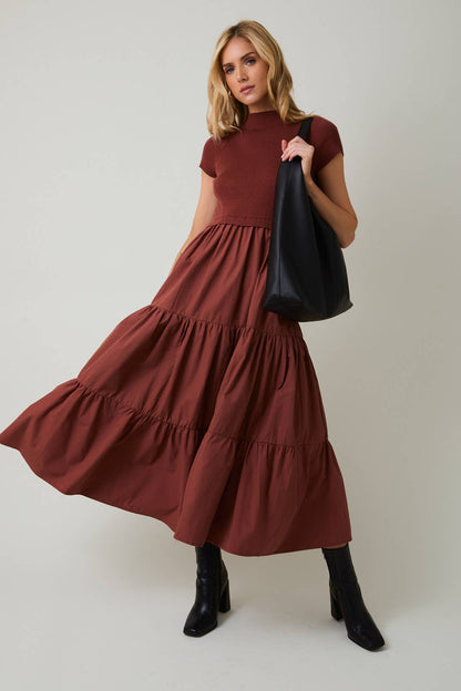 Modern Muse Mixed Tier Dress