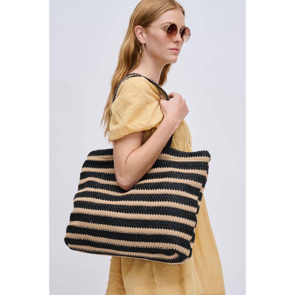 Ophelia Striped Beach Summer Tote