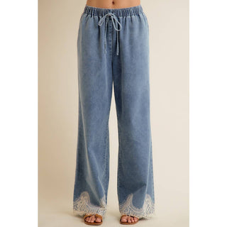 Lacey Thoughts Wide Denim Pant