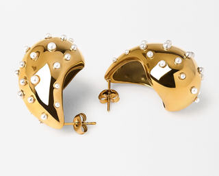Icon Tear Drop-Stainless Steel and CZ