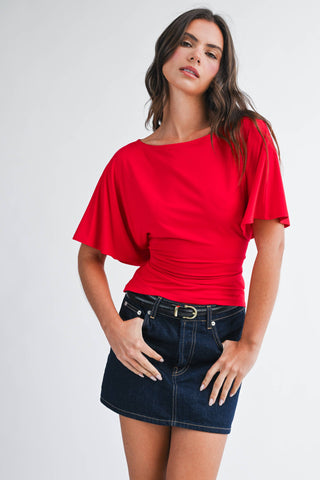 Carolina Sky Back Tie Top