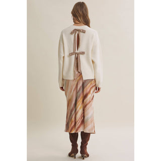 AUTUMN PICNIC BOW SWEATER
