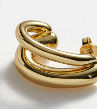 Flow- Double Hoop Earring- Steel Waterproof