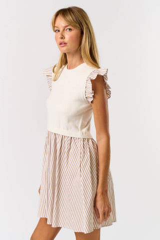 Macie Mixed Media Dress