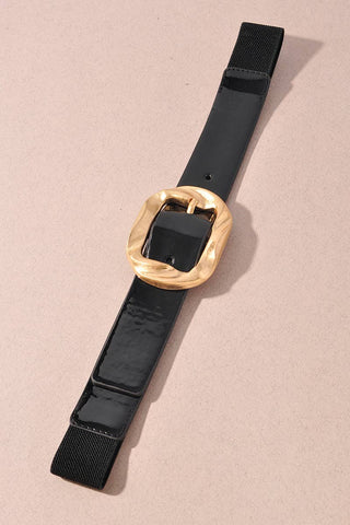 Square Buckle Elastic Belt