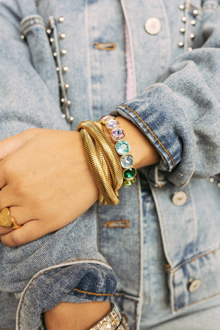 Lila Crystal Bracelet