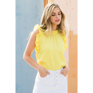 Sunny Days Ruffle Top