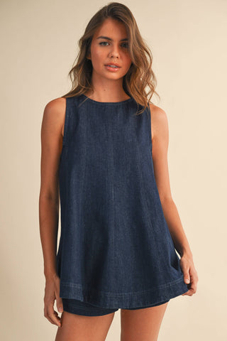 Denim Trapeze Set