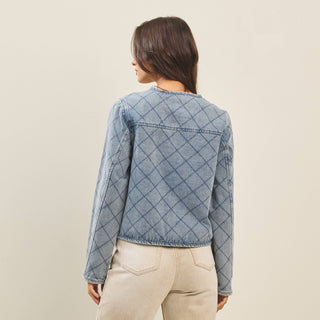 Spring Fling Denin Quilted Jacket