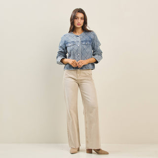 Spring Fling Denin Quilted Jacket